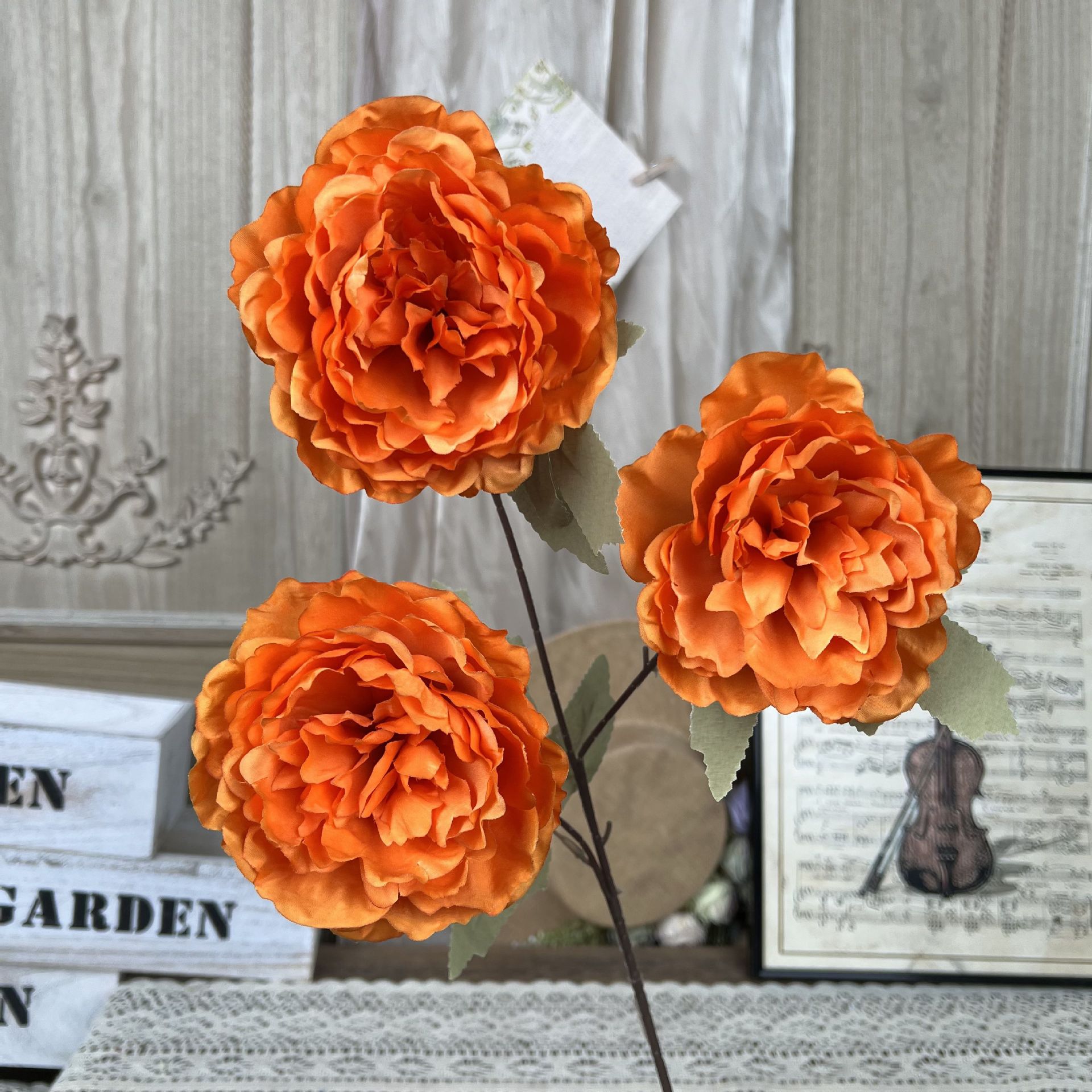 Y-3 머리 큰 모란-오렌지