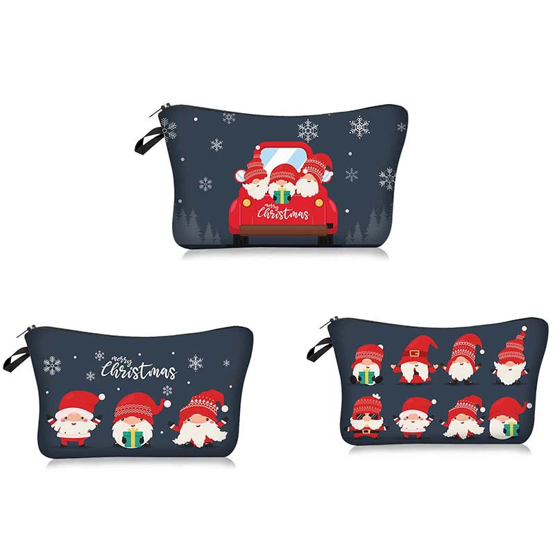 Mai Leopard's new Santa series cosmetics bag handbags and wash bags