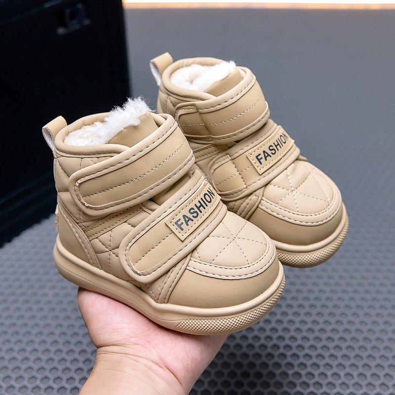 Botas de nieve para niños 2026 invierno nuevos zapatos de bebé antideslizantes, impermeables y gruesas botas de algodón a prueba de frío para niños image 3