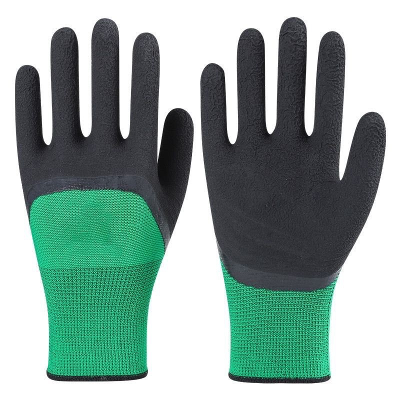 Guantes de goma resistentes al desgaste y protección laboral para trabajo seco antideslizante y transpirable guantes de neumáticos resistentes al desgaste