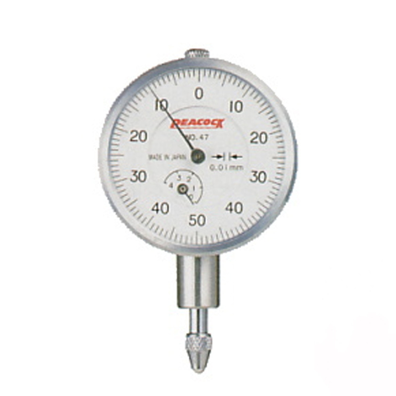 进口热销指针百分表47 47Z 47F孔雀PEACOCK不锈钢测针清晰表盘