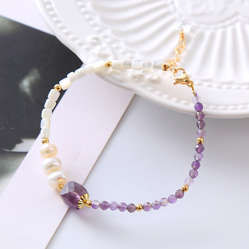 Geometric small design organic brand fashionable crystal bracelet…