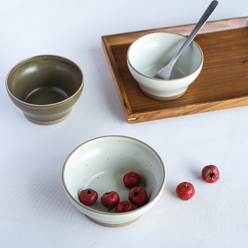 Xitian Muyu simple Japanese retro 5.5-inch wide mouth bowl personalized ceramic bowl household soup bowl personal Rice Bowl Xitian Muyu simple Japanese retro 5.5-inch wide mouth bowl personalized ceramic bowl household soup bowl personal Rice Bowl