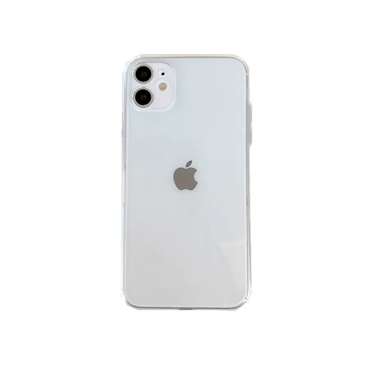 Чехол для телефона (Apple), TPU 1,5 мм прозрачный, полное защитное стекло с отверстием под шнур