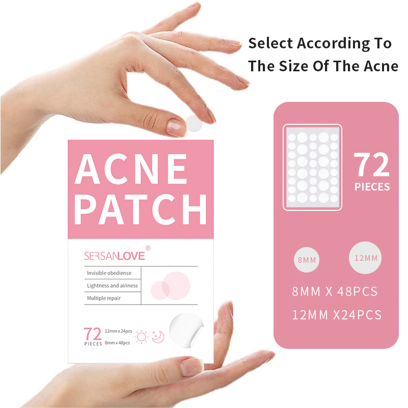 Patch BUPY Invisible Réparateur Gratuit, Imperméable, anti-cernes 72 Pièces Anti-Acné_voghion.com