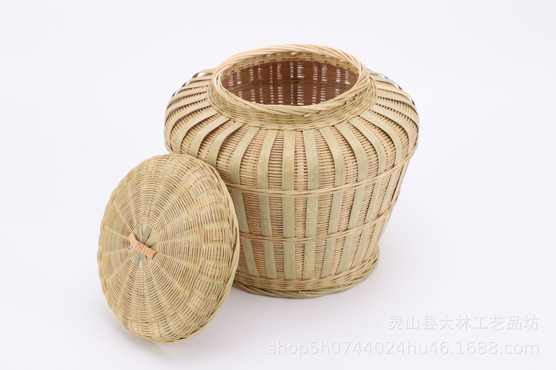 竹编竹篓有盖竹筐收纳储物盒子工艺品茶叶篓茶点盒-阿里巴巴