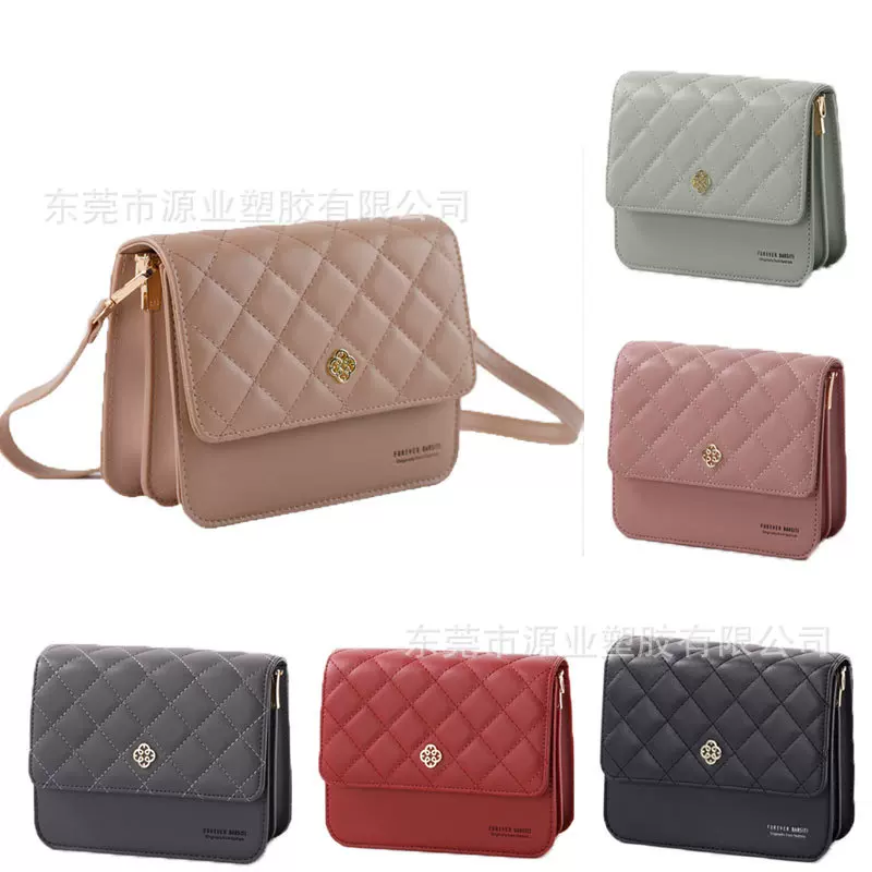 新款外贸女包 PVC果冻包 菱格小方包 女士单肩斜跨女包 PU女士包