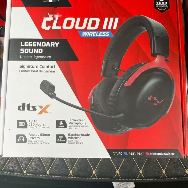 Cross-Border Hyperx Cloud Hurricane 2 3Rd Generation Wired Gaming Headset E-Sports Foreign Trade Hot-Selling Wholesale