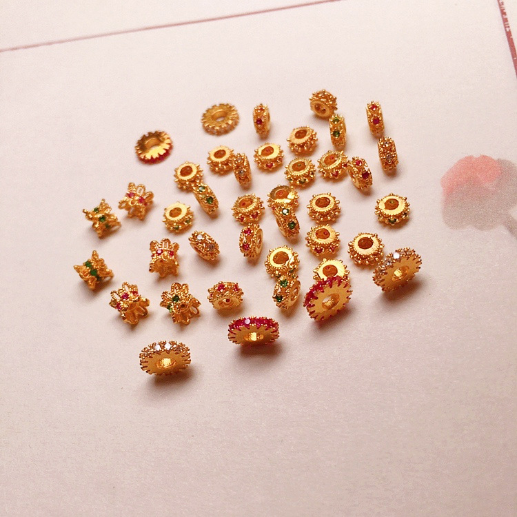 s925 Silver Plated Bead Accessories Bracelet Necklace Rope String Ornaments diy Handmade Bead Semi-finished Products