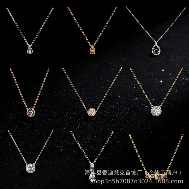 Jijia High-Quality Full Range of Necklaces for Women, Simple Small Fireball, Beating Heart, Nile Tears, Clavicle Chain Wholesale Jijia High-Quality Full Range of Necklaces for Women, Simple Small Fireball, Beating Heart, Nile Tears, Clavicle Chain Wholesale