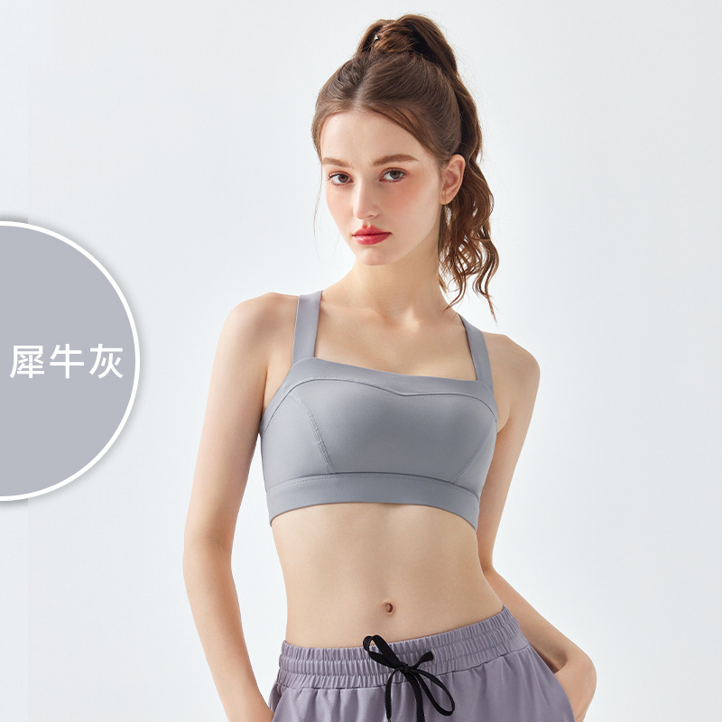 Yuancheng de alta resistencia a prueba de golpes ropa interior deportiva de las mujeres espalda de belleza profesional entrenamiento de fitness sujetador yoga chaleco superior al por mayor