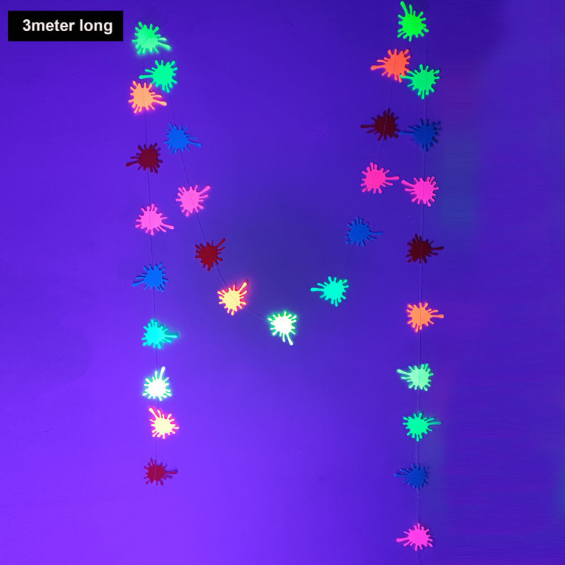 5 Roll UV Blacklight Reactive Tape Fluorescent Cloth Tape