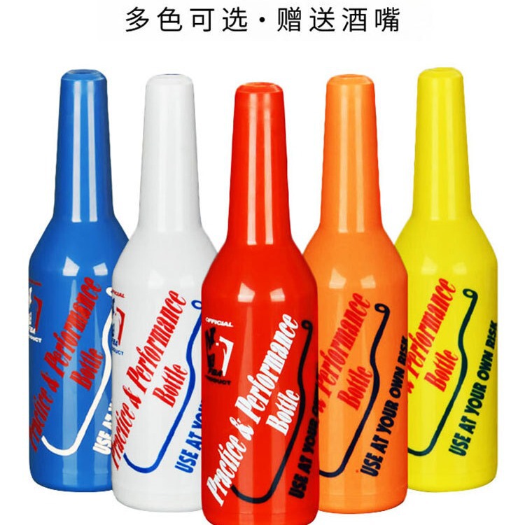 Colorful Fancy Bartender Training Bottle Throwing Bottle Practice Bottle Bartender Plastic Wine Bottle Bartender Performance Bar Bottle