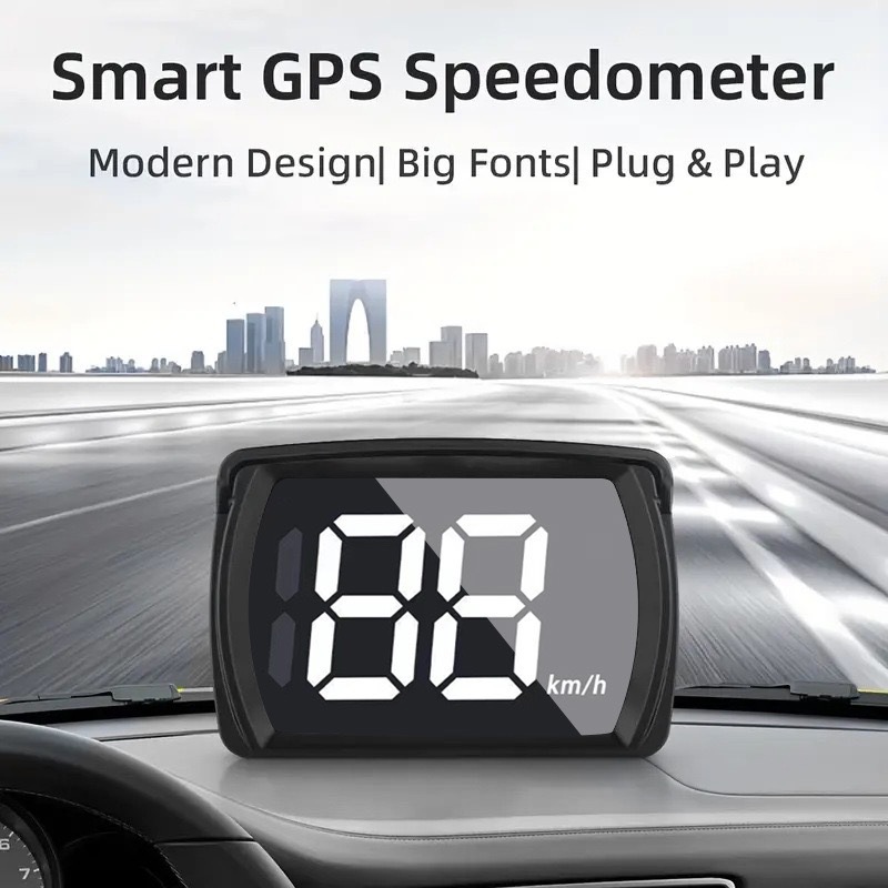 Cross-Border Universal Car Hud Head-Up Display Beidou Satellite Speedometer Kmh/Mph Speed Display Speed Measuring Device