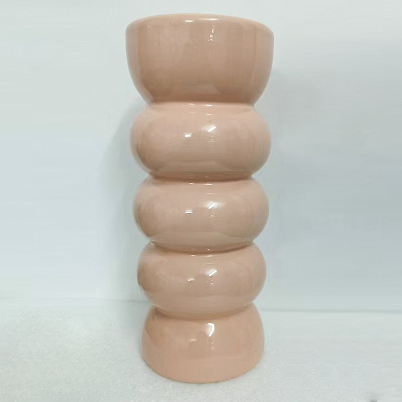 대나무 꽃병 핑크