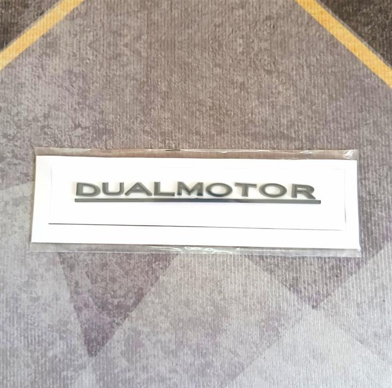 Tesla car emblem, suitable for Model 3 and Model Y, for front and rear car emblem modification, featuring English lettering