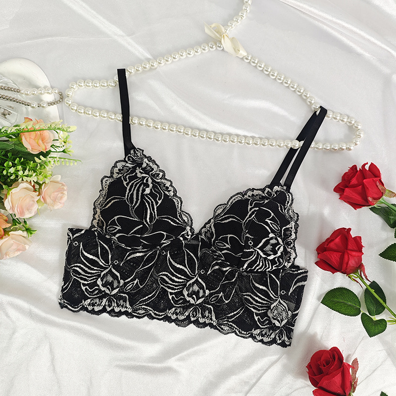 Top de mujer estilo europeo y americano, nuevo estilo de verano, encaje puro y sexy, transparente, que deja al descubierto la cintura, ultracorto.