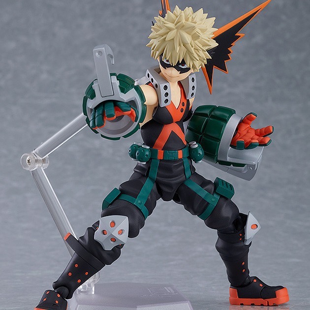 我的英雄学院 Figma 443 爆豪胜己 关节可动 模型盒装手办|undefined