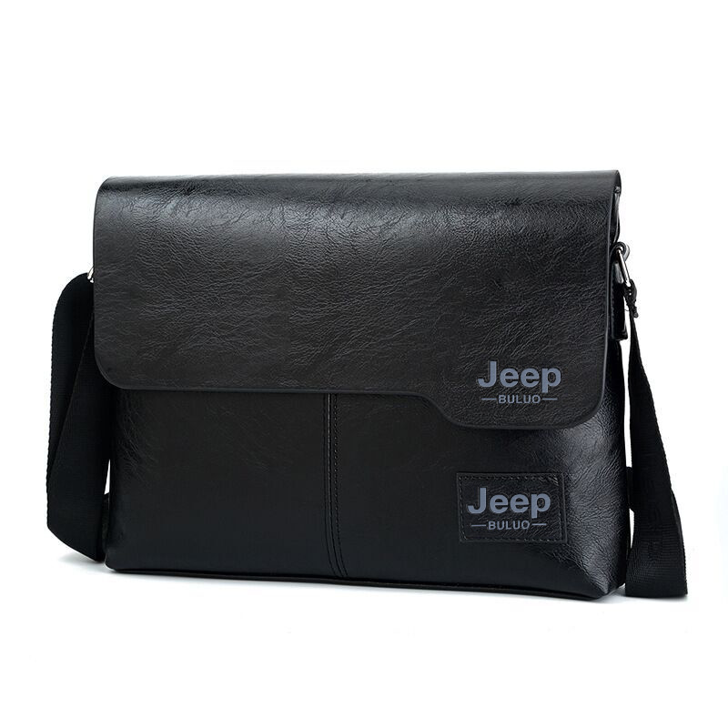 Men's official document bag business shoulder mesengers horizontal bag 2