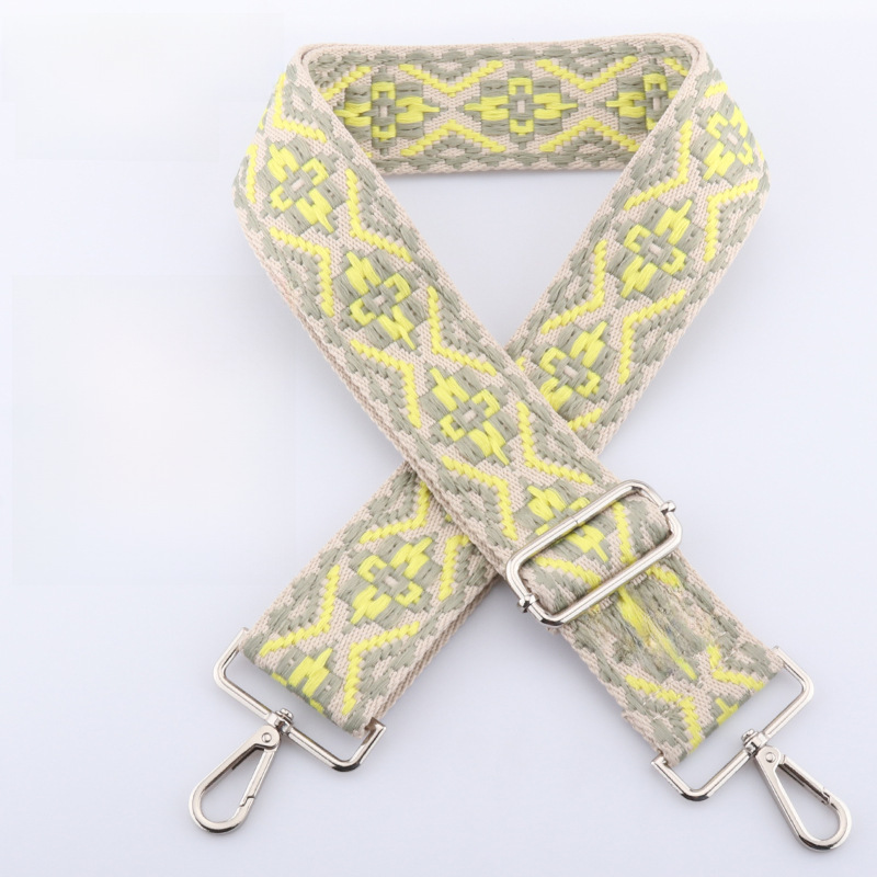 New Diamond Jacquard Bag Shoulder Strap Free Shipping Crossbody Adjustable Shoulder Strap Cross-Border 5cm Wide Shoulder Strap Bag Strap