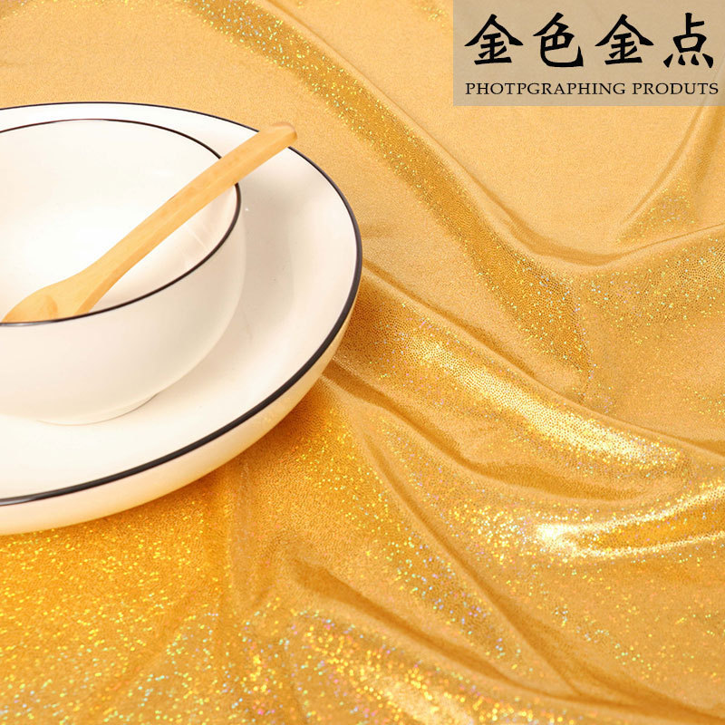 3MM亮片布料面料密网纱乱片婚庆装饰舞台背景布服装面料礼服桌布|undefined