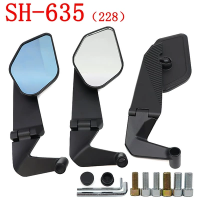Motorcycle rearview mirror Foldable Universal Reversing Mirror