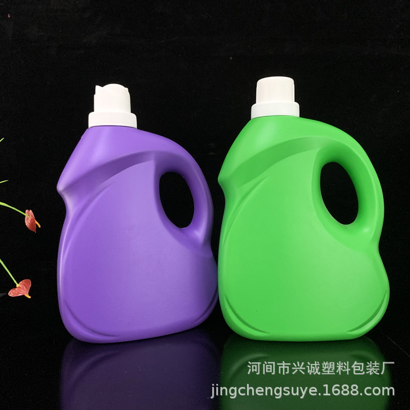厂家供应2L多色洗衣液包装瓶消毒水洗洁精洗衣液壶等包装塑料瓶