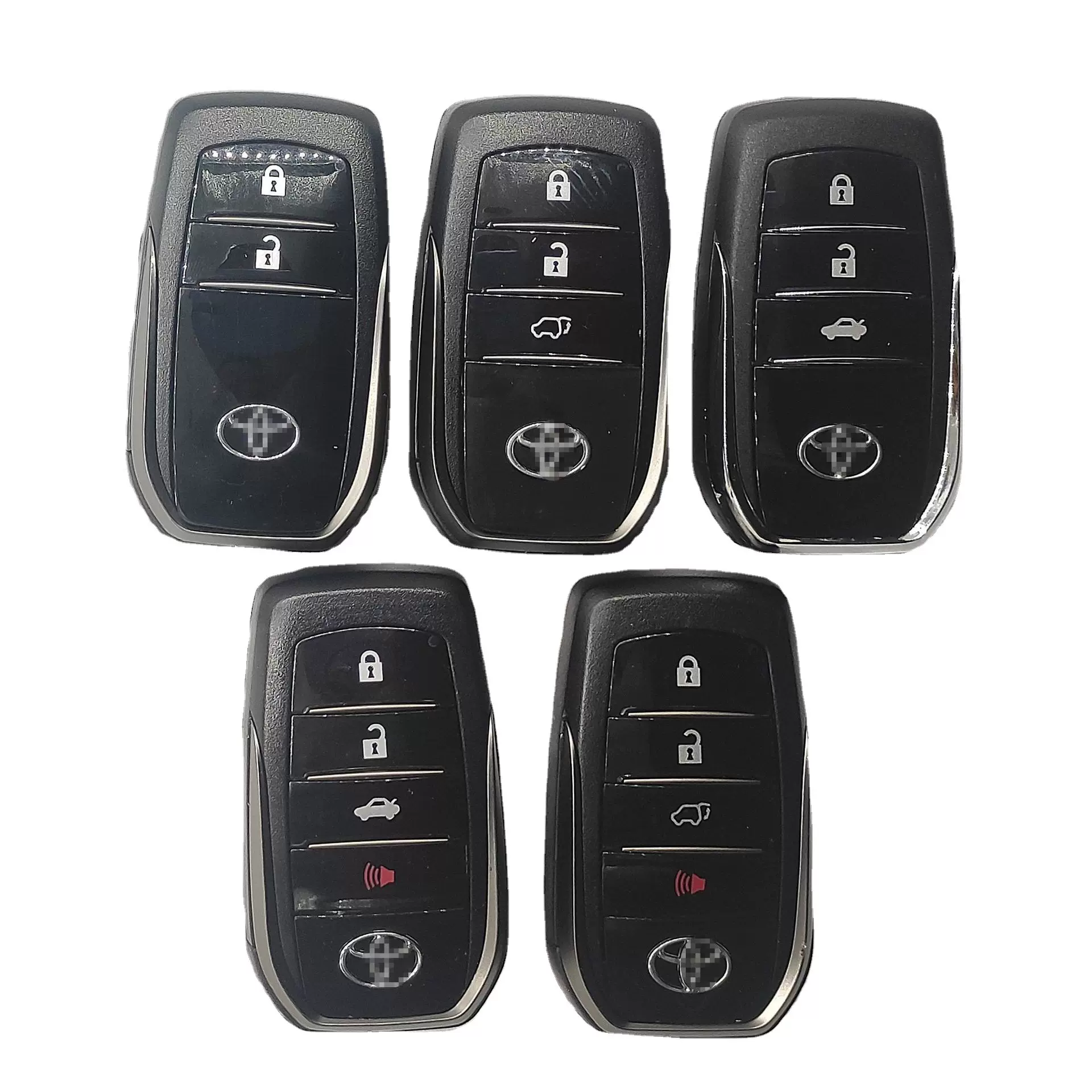 适用丰田凯美瑞汉兰达皇冠RAV4钥匙壳汽车遥控钥匙金属钥匙壳批发