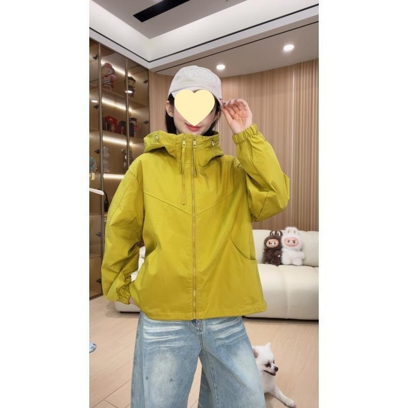 双拉链女款连帽春秋纯色短款休闲拼接防风韩版短外套高级感紫色|undefined