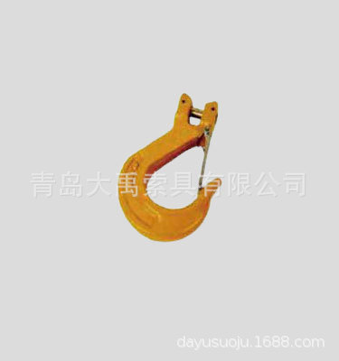 羊角吊钩带舌片 厂家直销批量发货 外贸精品 起重吊钩 五金货钩