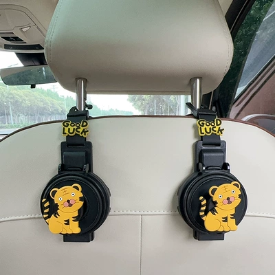 Car cup holder/beverage holder: Holder Hook, Multifunctional 2-in-1 - water-cup-holderhook-two-in-one-black-yinhuyi-2-pieces