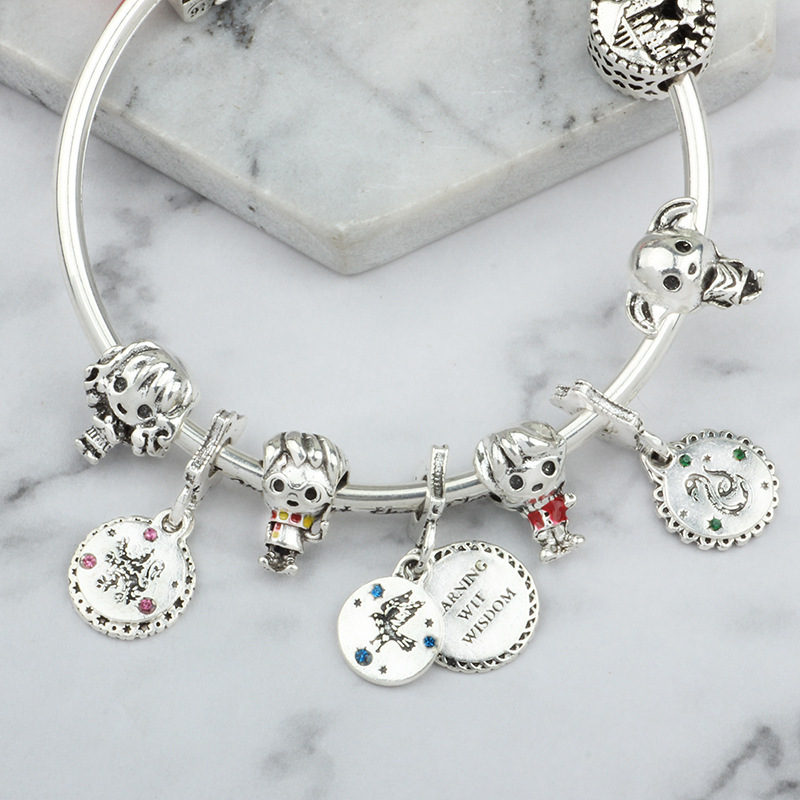 Cartoon Style Animal/Zodiac Alloy Cartoon Plating Beads Zircon Bracelet, Bracelet