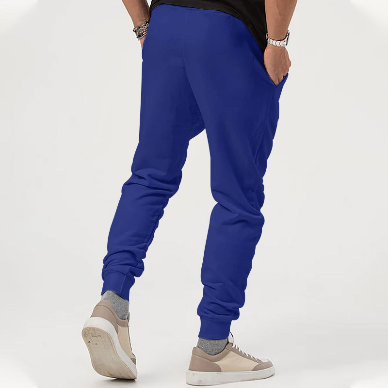 ​​Men's Slim-Fit Jogger Pants - Stretch Cotton Blend With Drawstring Waist, Versatile For Casual & Light Exercise (S-XXXL, Navy/Black/Olive Green)​​_voghion.com