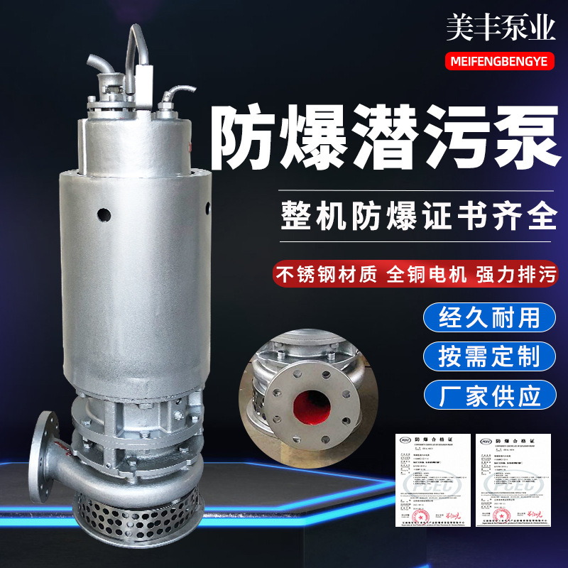 矿用井下防爆型潜水排污泵 潜水泵 运转平稳 IICQQW系列 15KW