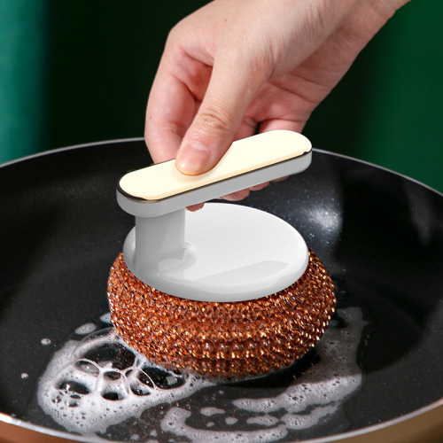 Pot brush artifact pot brush is not easy to damage the pot, brush dishes, wash pots, wash dishes, clean steel wire balls, kitchen household multi-function