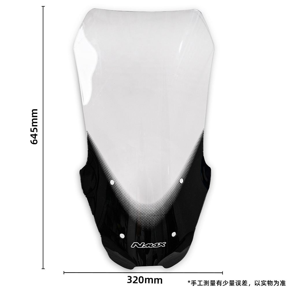 Suitable for 20-24 Models of Yamaha Nmax155 Motorcycles, Modified Windshield Heightening, Windscreen Heightening, and Wind Shield Heightening