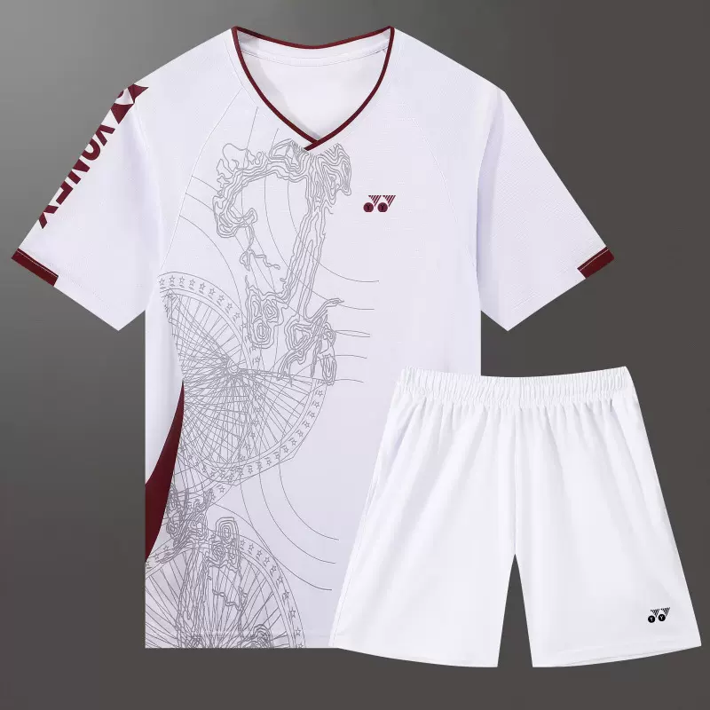 新款yy羽毛球服速干男女运动球衣乒乓球大赛套装透气短袖吸汗情侣