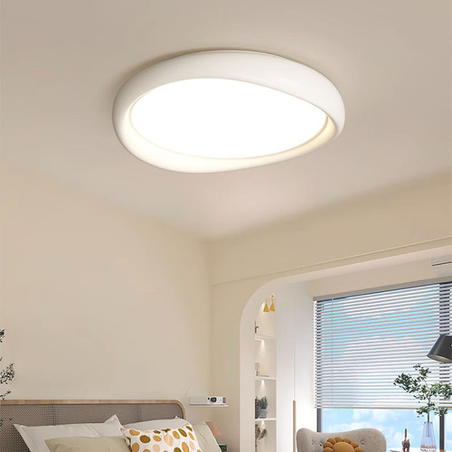 Full Spectrum Flush Mount Cream Style Eye-Caring Bedroom Lamp Modern Minimalist LED Master Bedroom Children's Room Lighting Factory