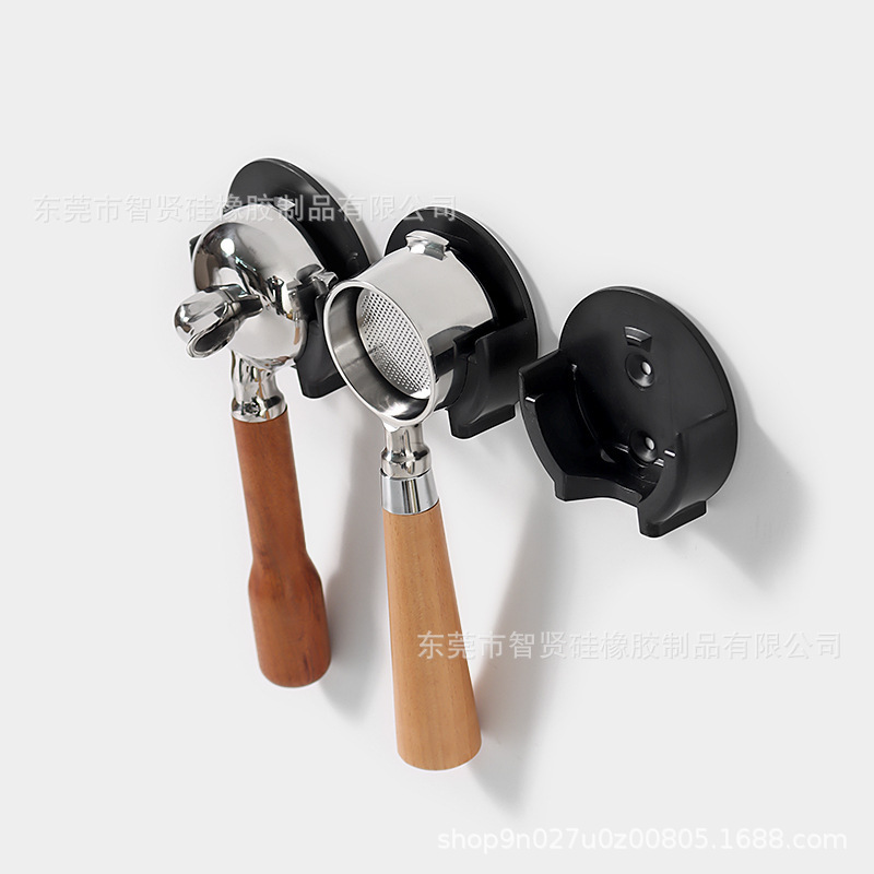 Handle rack Italian coffee machine storage rack punch-free plastic wall bracket universal 51mm54mm58mm Handle rack Italian coffee machine storage rack punch-free plastic wall bracket universal 51mm54mm58mm