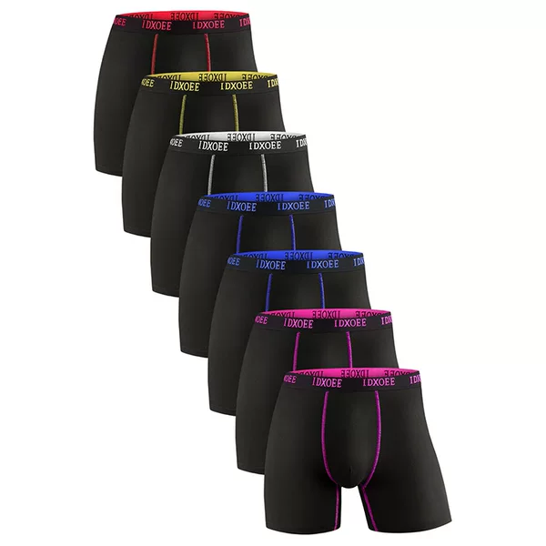 Cross-Border Extended Anti-Chafing Leg Protection Sports Boxer Briefs for Men, Marathon Running Anti-Chafing Long Breathable Boxer Shorts