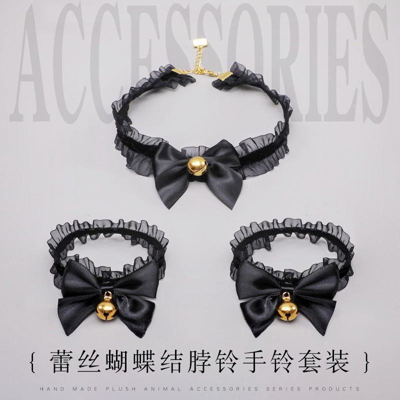 A generation of Japanese girl lolita Princess bow lace wristband bracelet collar neck Bell