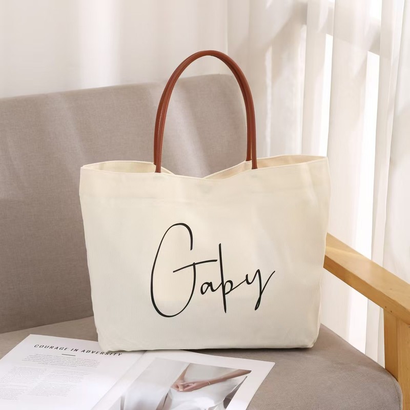 etsy クロスボーダー選択女性のファッションハンドバッグパーソナライズされた熱転写プロセス印刷可能なロゴキャンバストートバッグ|undefined