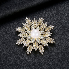 雪花韓版時尚胸針別針名媛氣質時尚開衫扣潮流肩扣絲巾扣