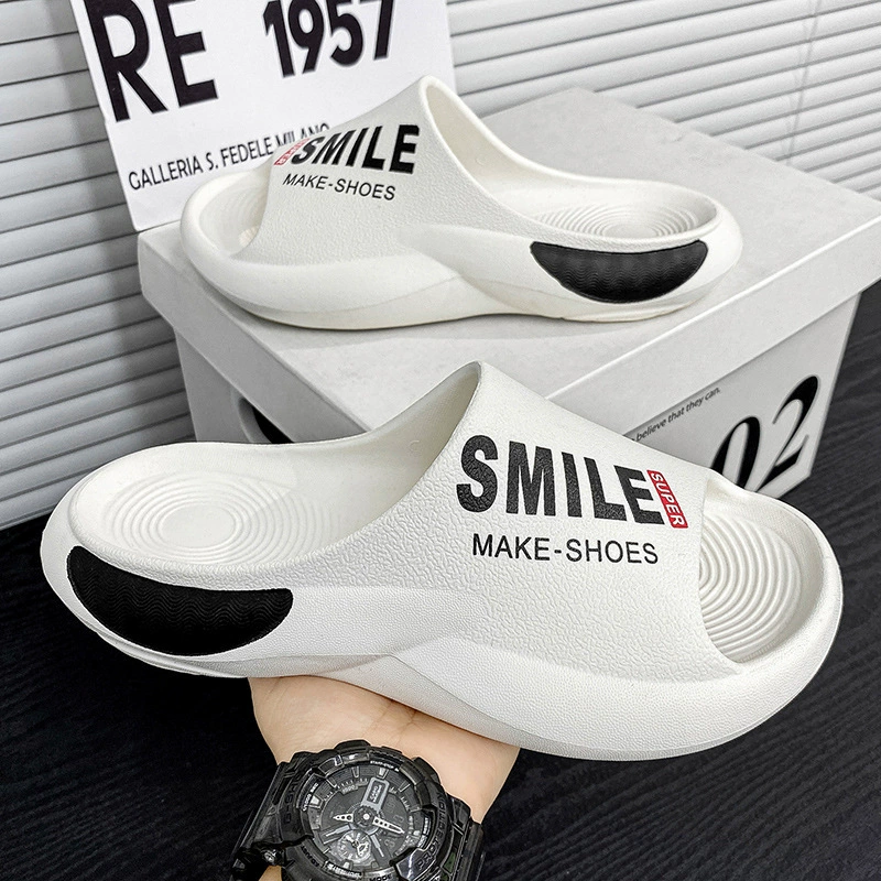 Слова тапочки мужские 2024 новые летние носимые тренды eva износостойкие, противоскользящие и неприятные запахи