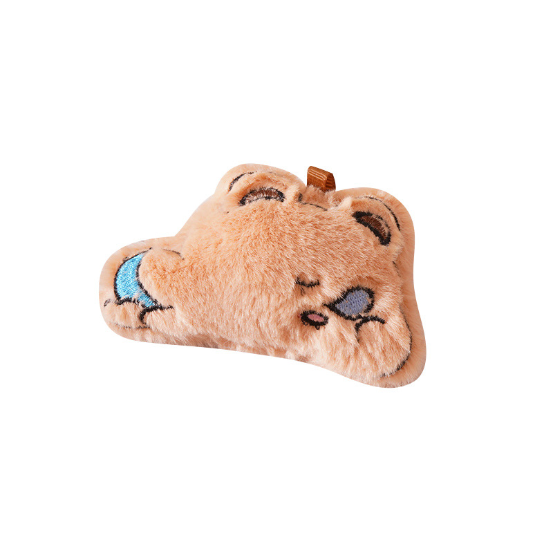 Cartoon plush doll sleepy bear pendant cute bag decoration accessories plush bear keychain pendant