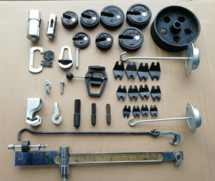 Old-Fashioned Scale Weights, Traction Scale Weights, Additional Weights, Scale Accessories, Switch, Precision Tester, Floating Weights, Spacers, Ruler, Bridge Knife
