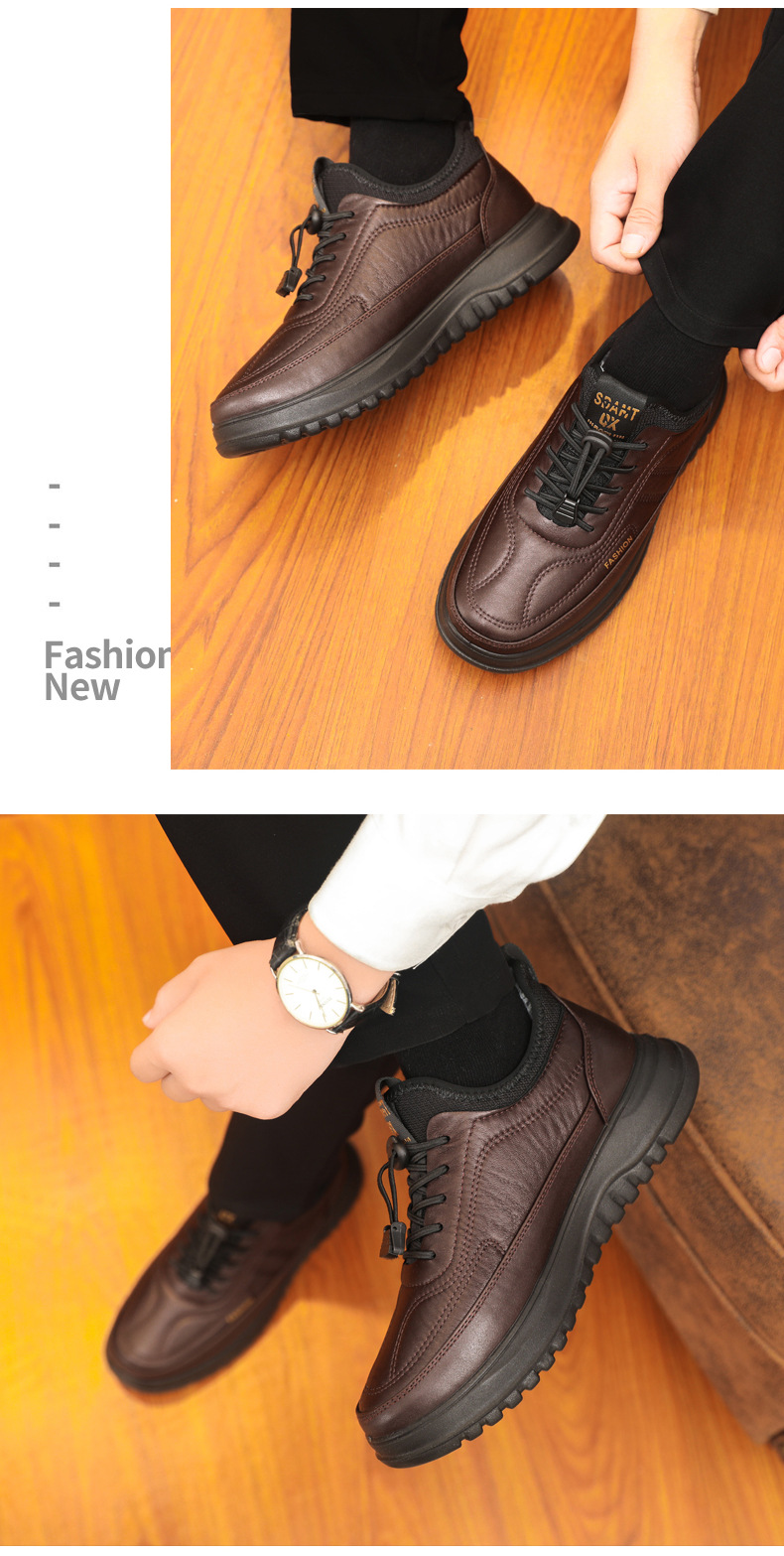 Scarpe uomo invernali in tessuto foderate in pile stringate calde_voghion.com