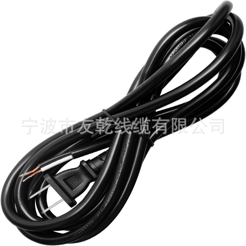 8FT 16/2 电源线替换件 适用于斜切锯,电器,电机等电动工具 黑色