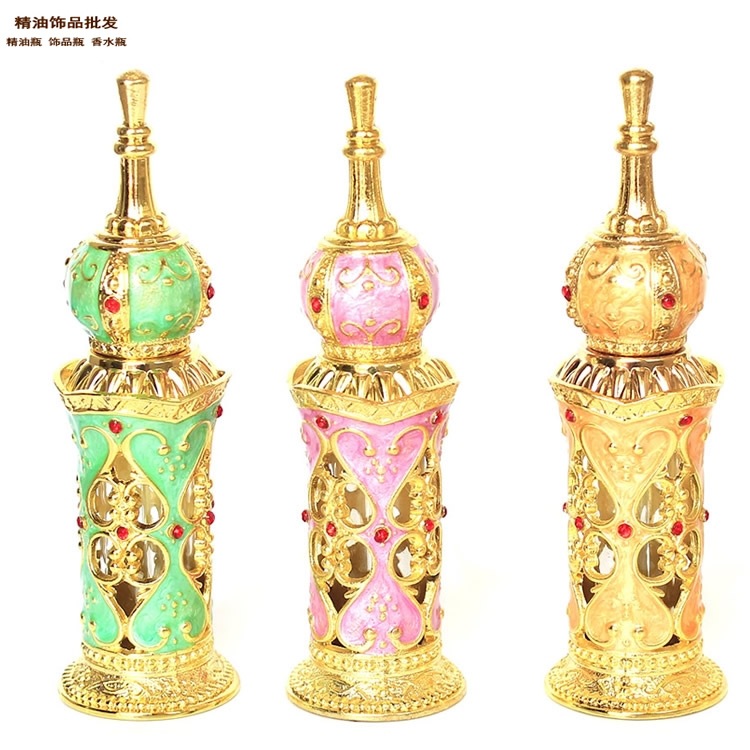 En stock Dubai encuentro botella de perfume botella vacía botella de esencia de tierra de estilo árabe botella vacía 12ML