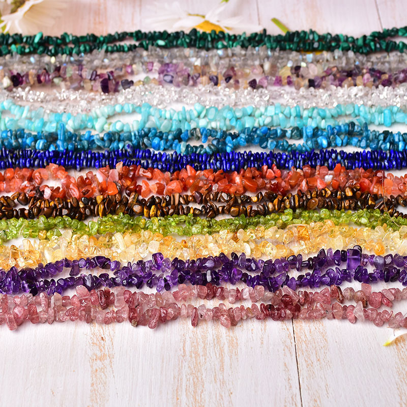 Decorations Wholesale Natural Crystal Perforated Gravel Raw Stone Semi-finished Necklace Beaded Shape Accessories Set Bracelet Decorations Wholesale Natural Crystal Perforated Gravel Raw Stone Semi-finished Necklace Beaded Shape Accessories Set Bracelet